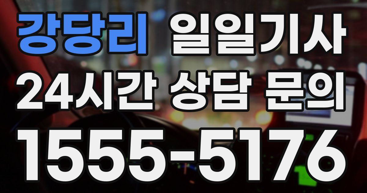 일일대리기사