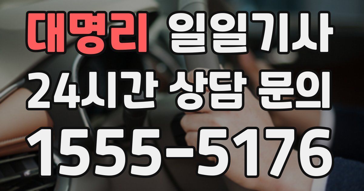 일일대리기사