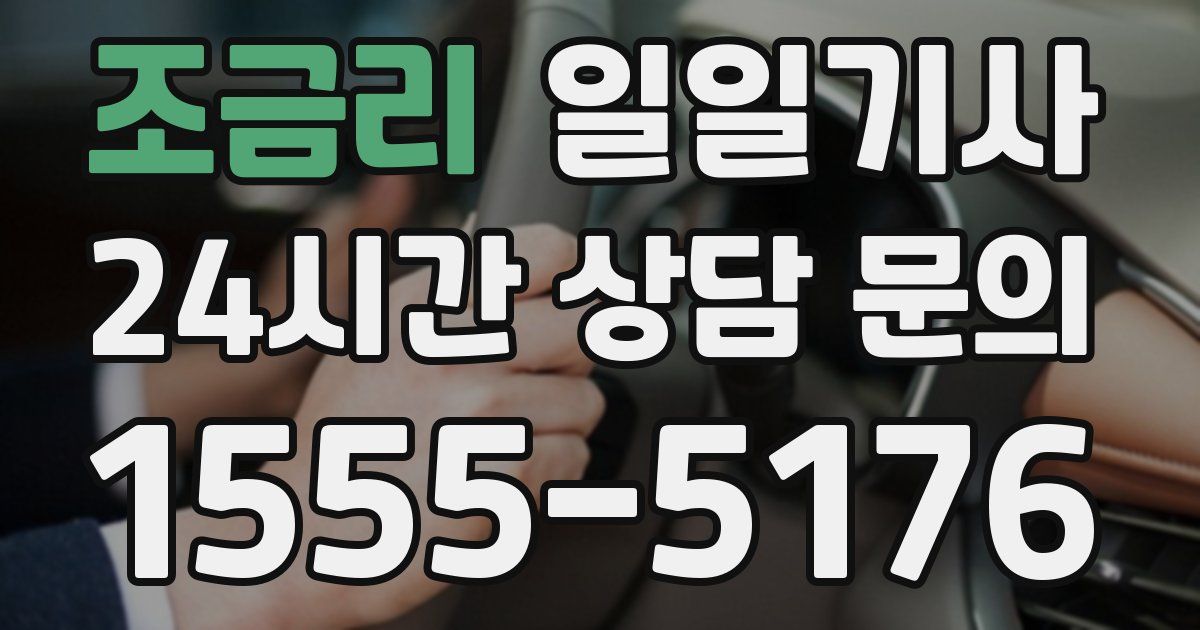 일일대리기사
