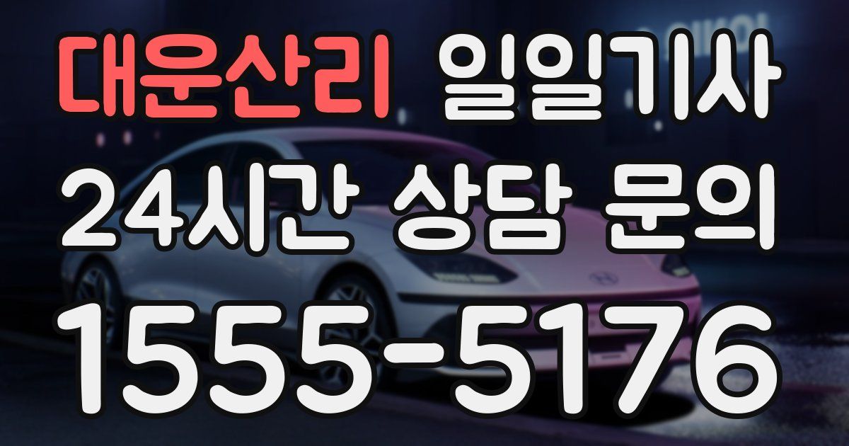 일일대리기사