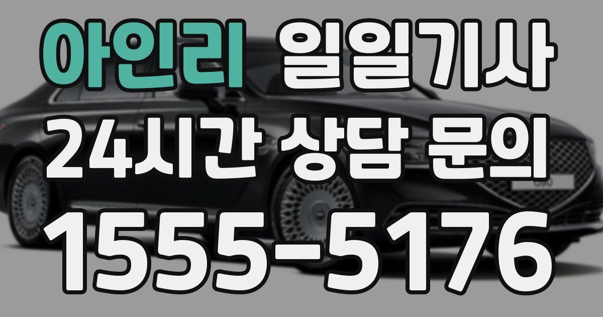 일일대리기사