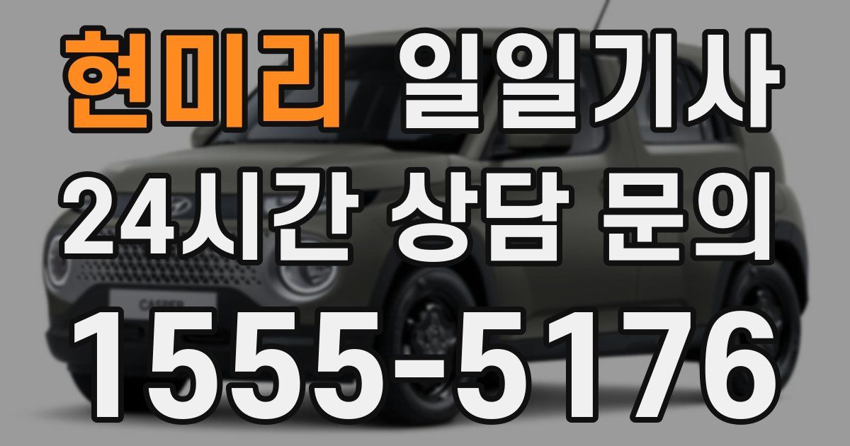 일일대리기사