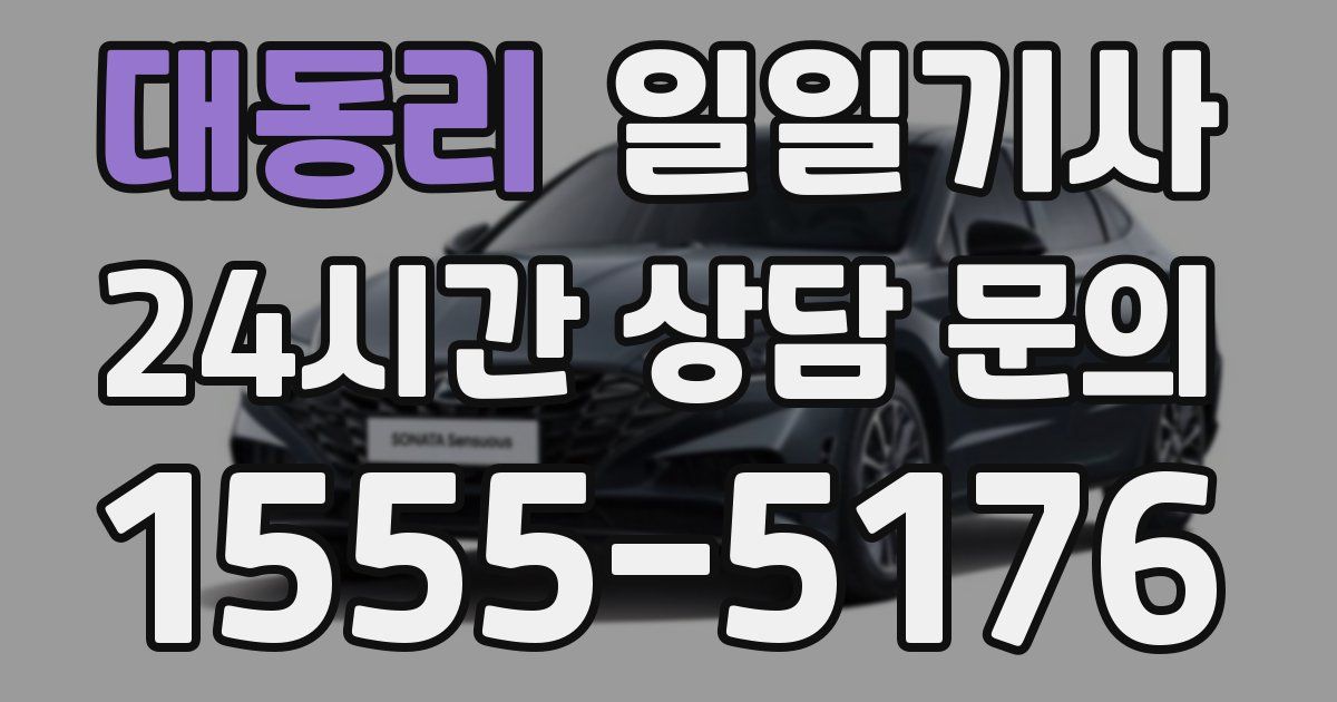 일일대리기사