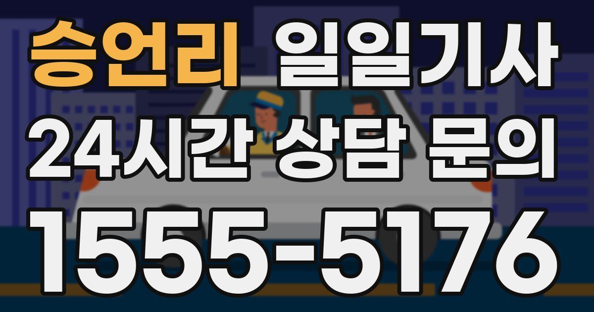 일일대리기사