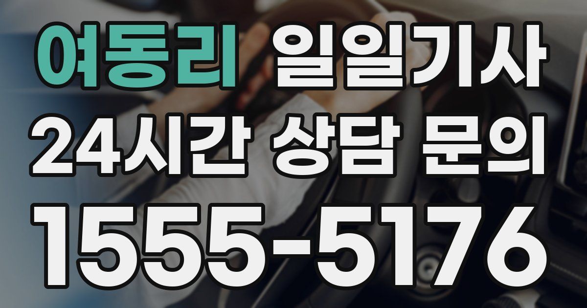 일일대리기사