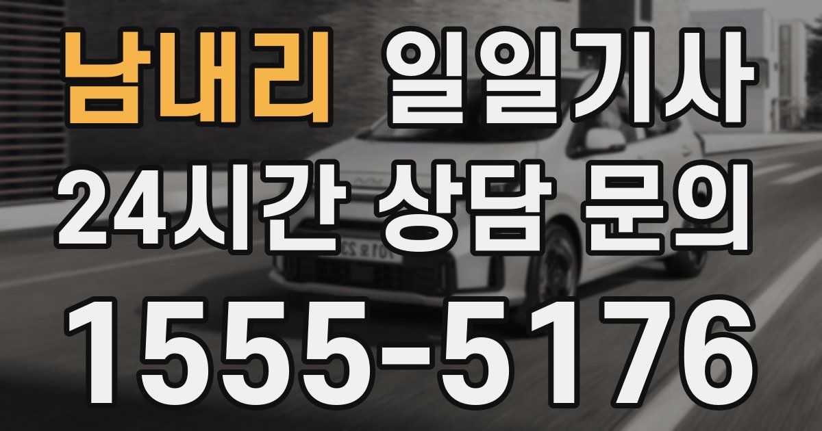 일일대리기사