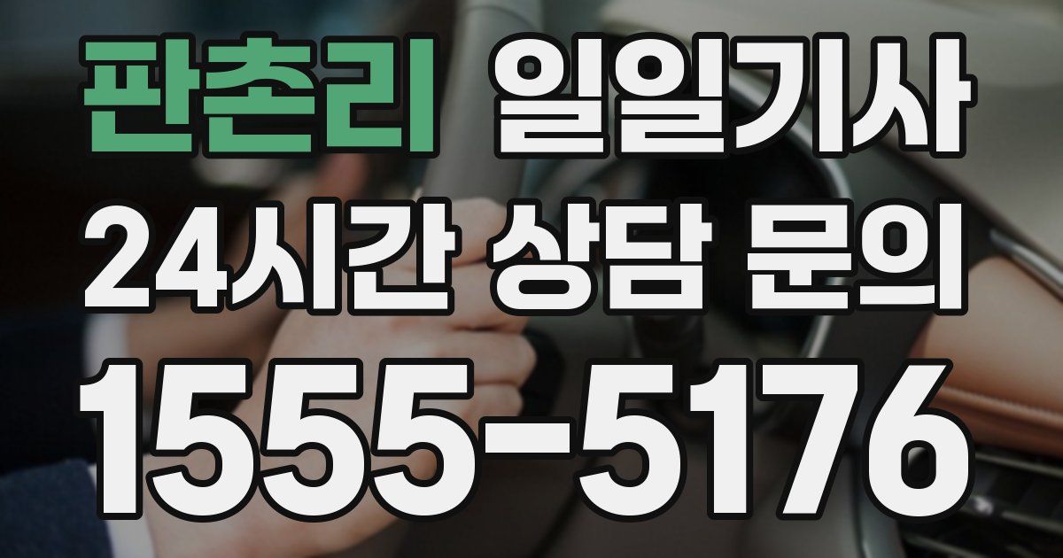 일일대리기사