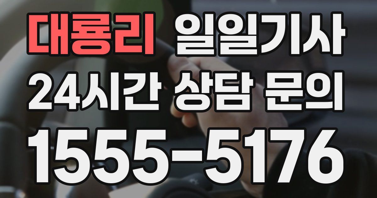 일일대리기사