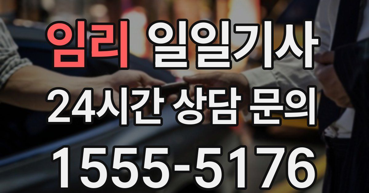 일일대리기사
