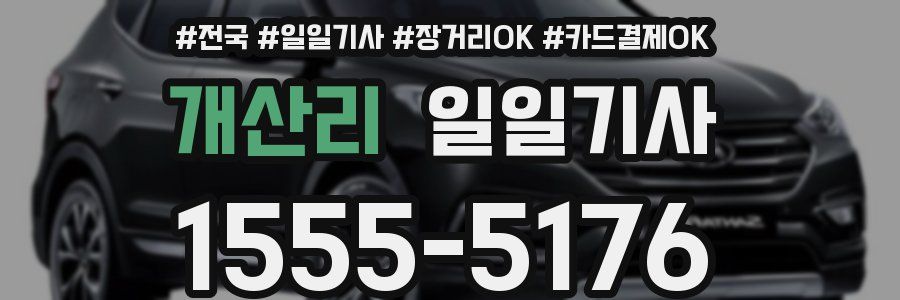 개산리 일일기사