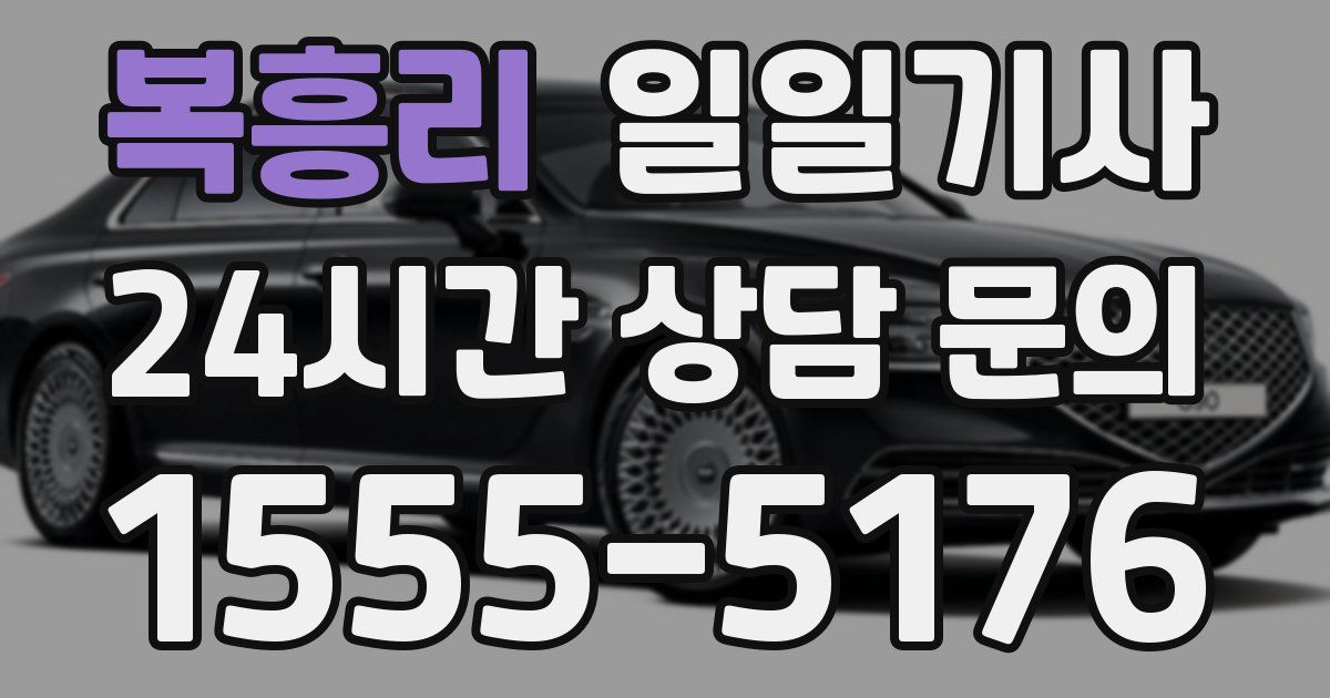 일일대리기사