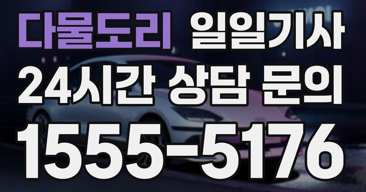 일일대리기사