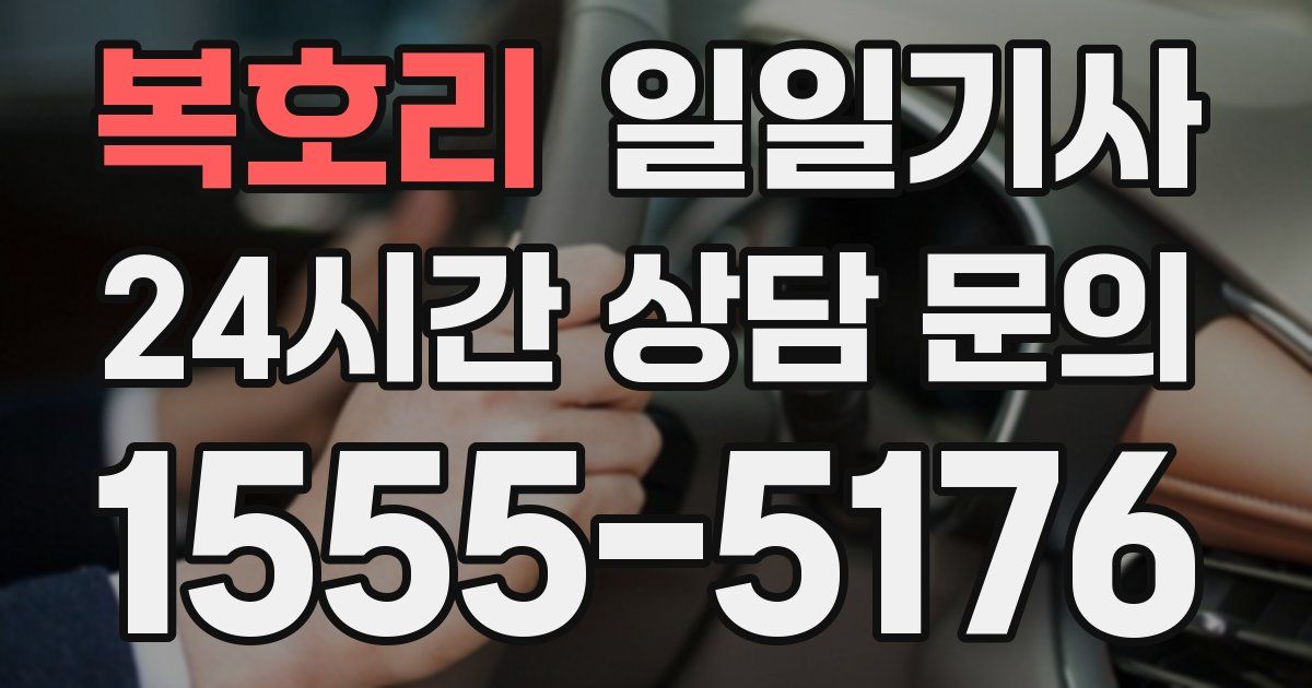 일일대리기사