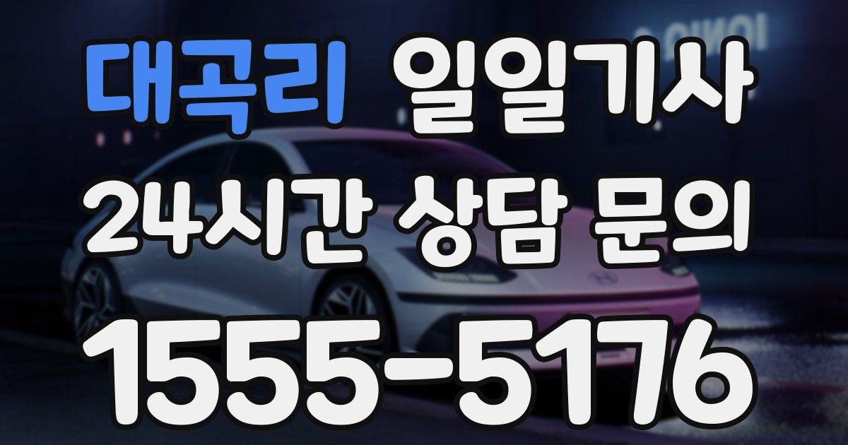 일일대리기사