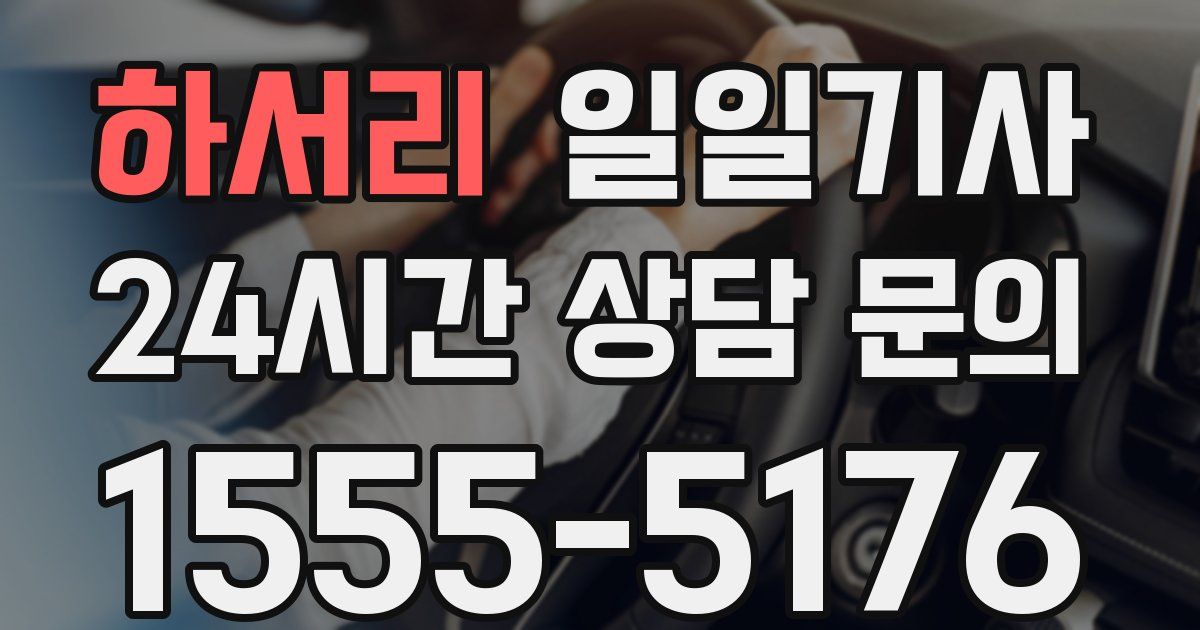 일일대리기사