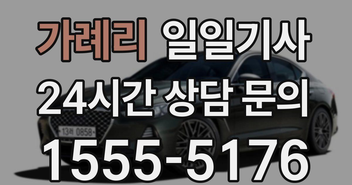 일일대리기사