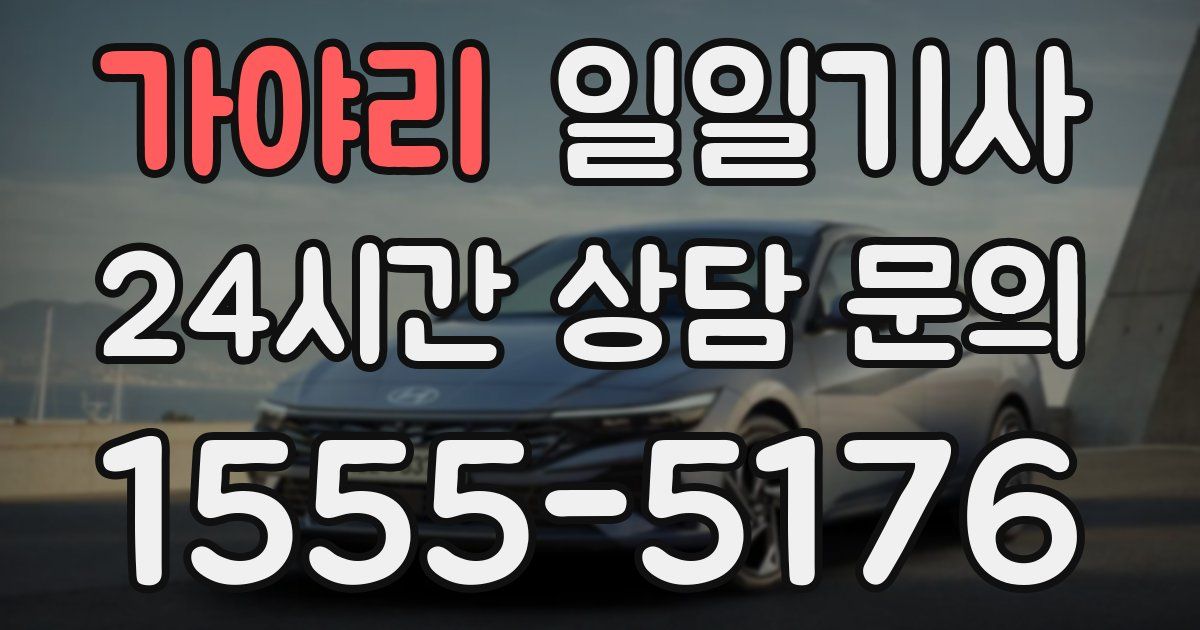 일일대리기사