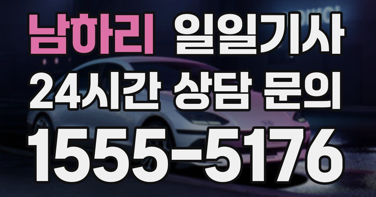 일일대리기사