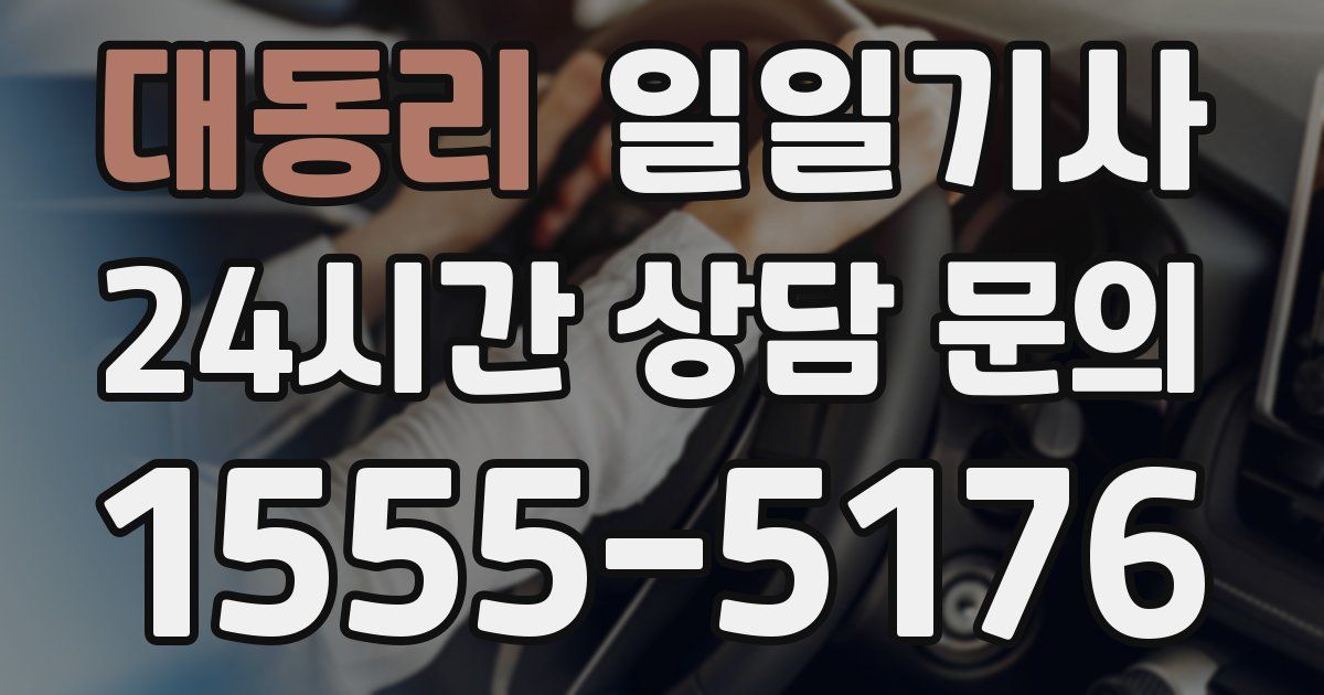 일일대리기사