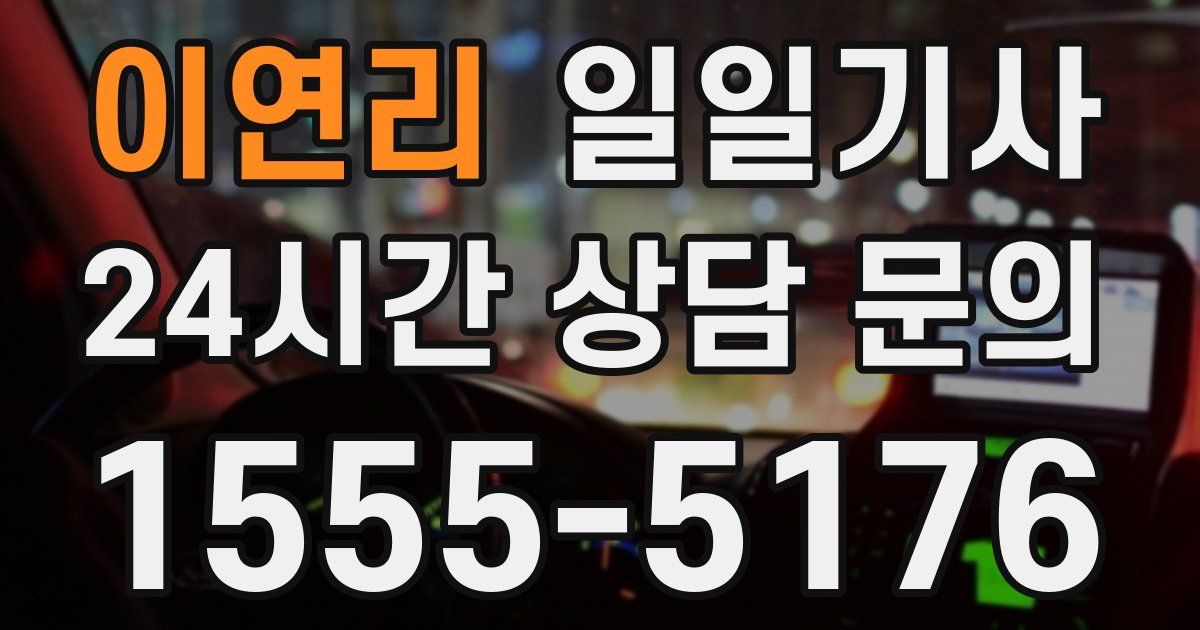 일일대리기사