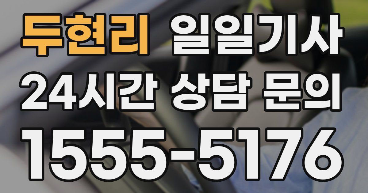 일일대리기사