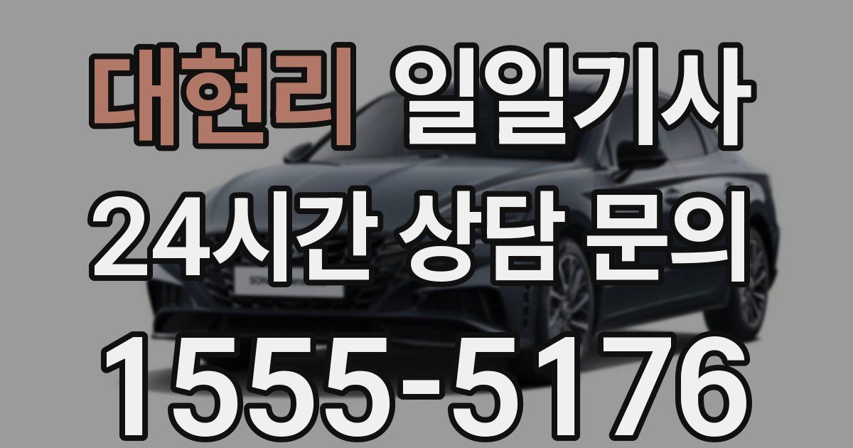 일일대리기사