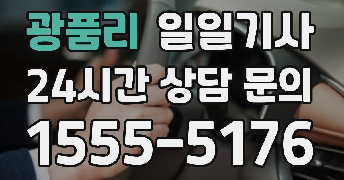 일일대리기사
