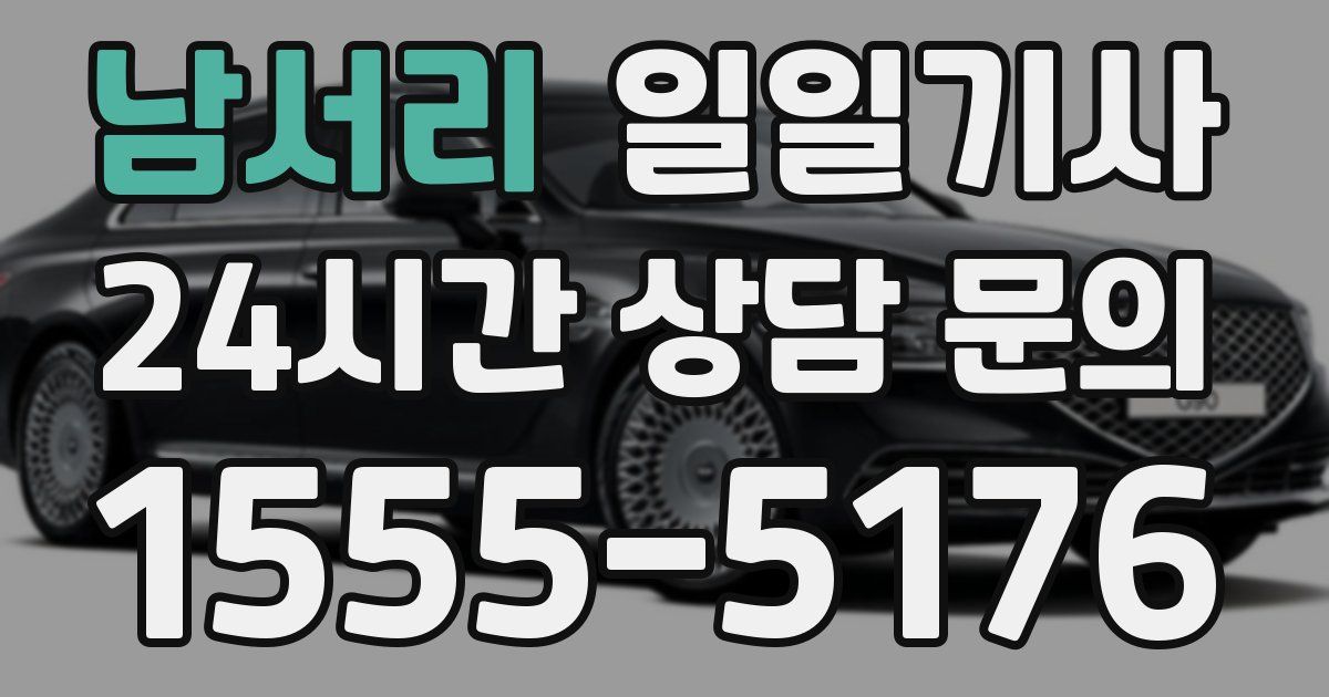 일일대리기사