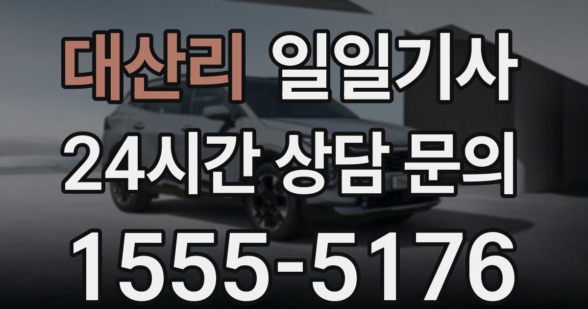 일일대리기사