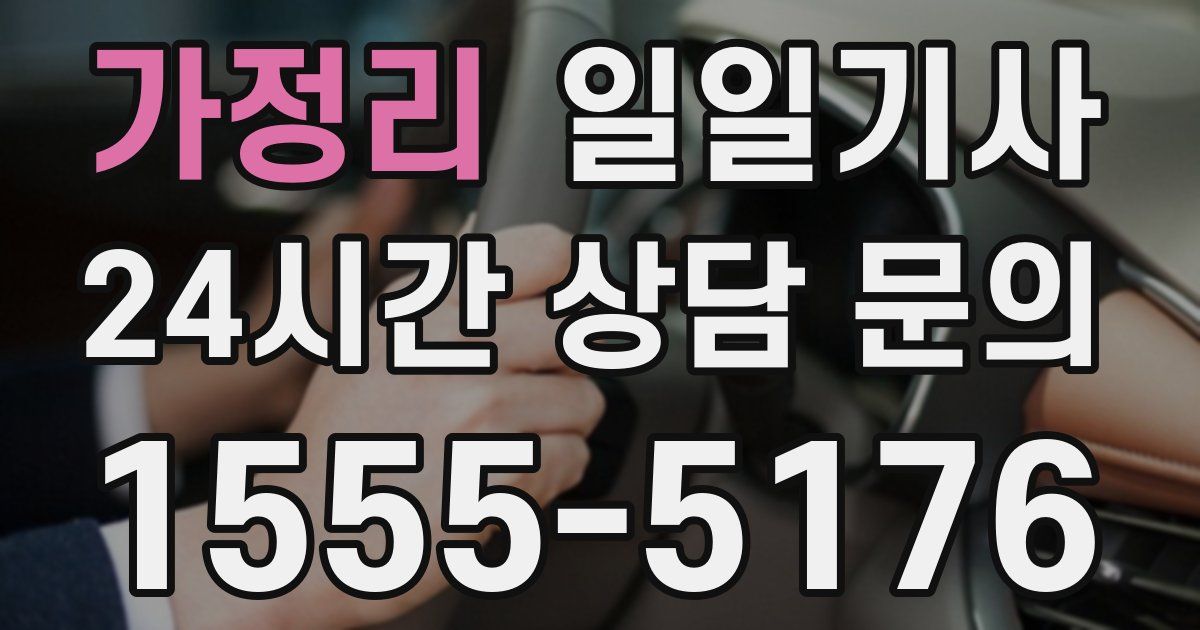 일일대리기사