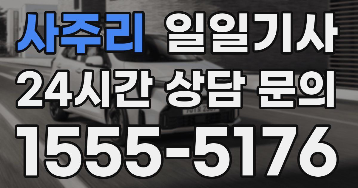일일대리기사