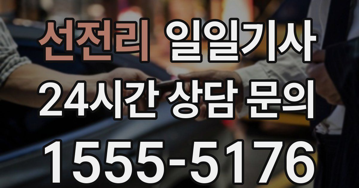 일일대리기사