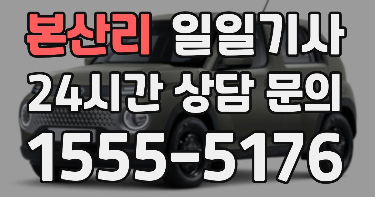 일일대리기사