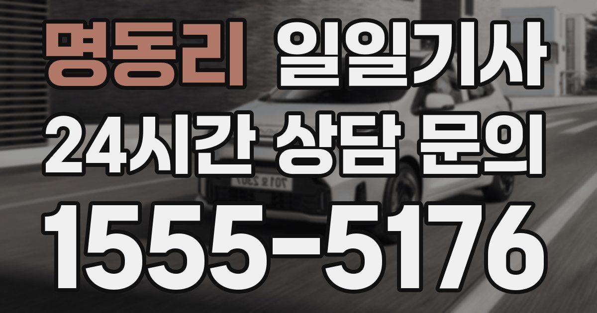 일일대리기사
