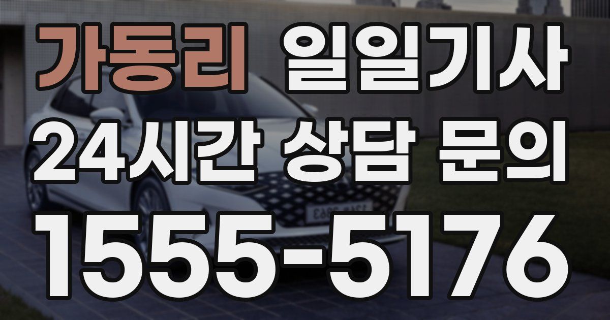 일일대리기사
