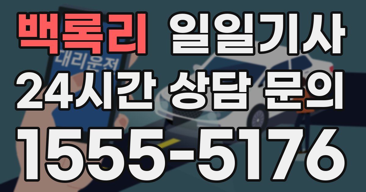 일일대리기사