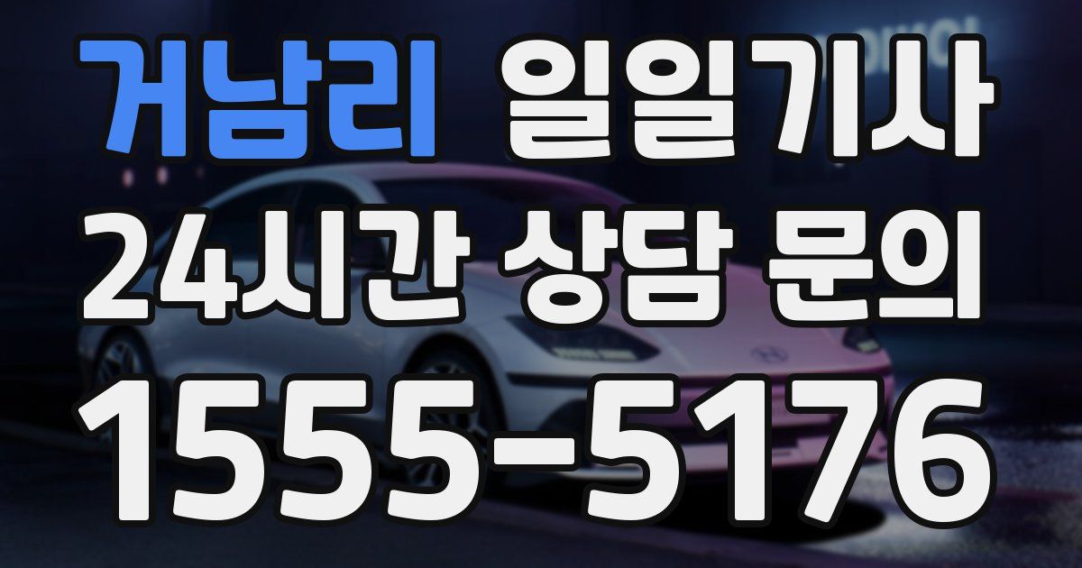 일일대리기사