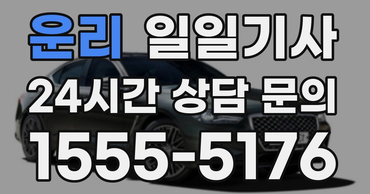 일일대리기사