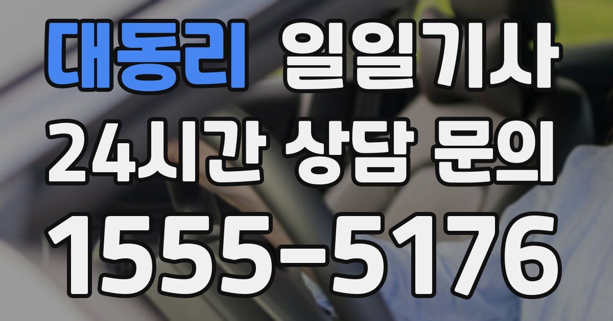 일일대리기사