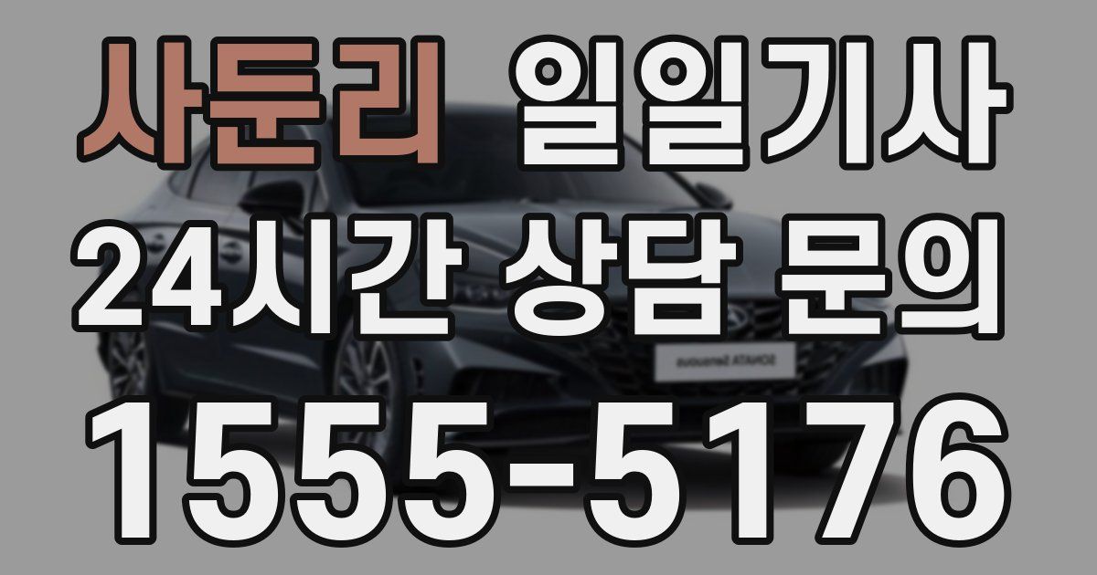 일일대리기사
