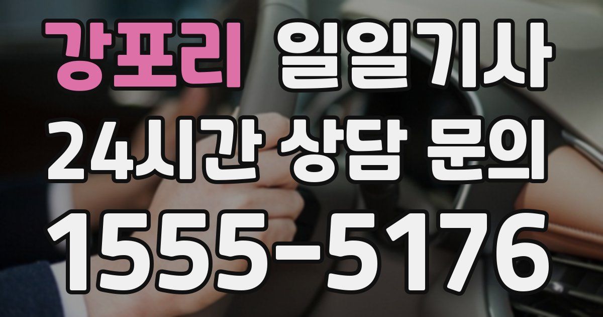 일일대리기사
