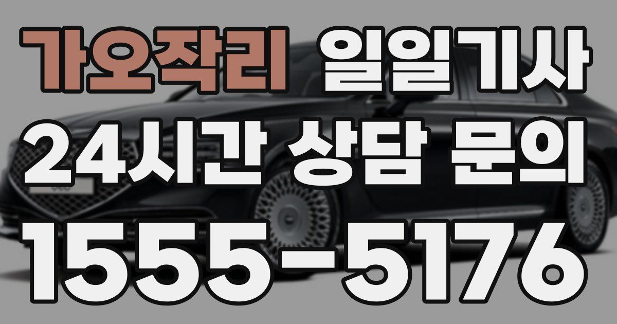 일일대리기사