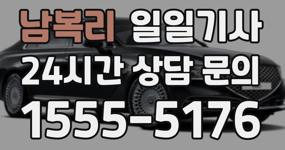일일대리기사