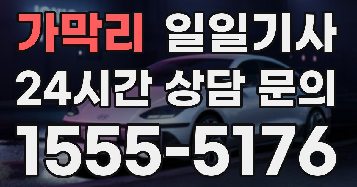 일일대리기사