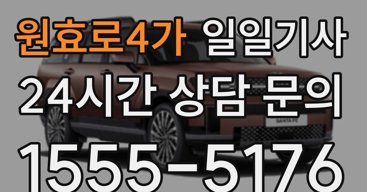 일일대리기사