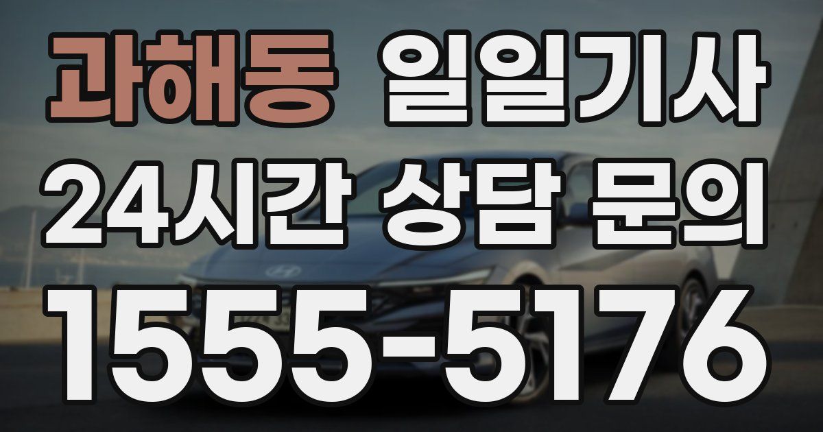 일일대리기사
