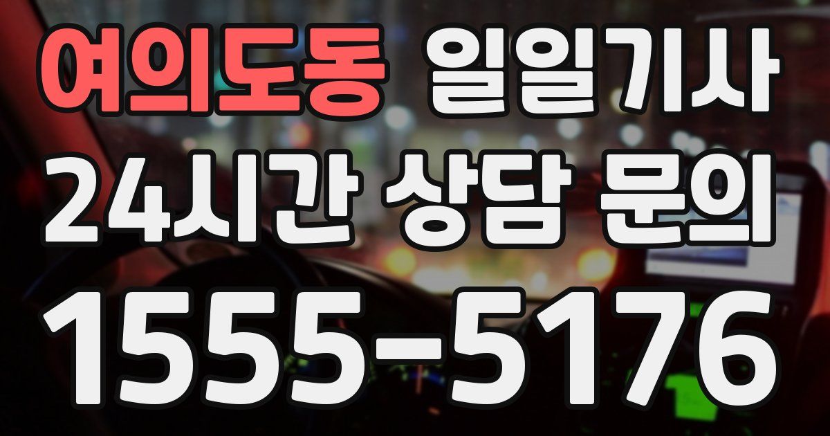 일일대리기사