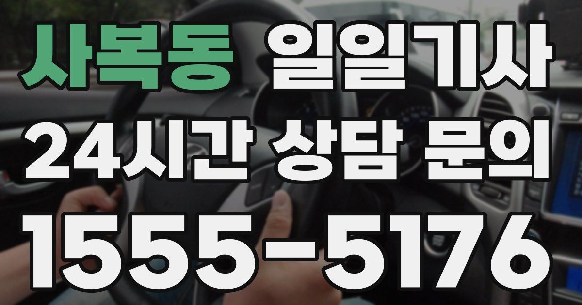 일일대리기사