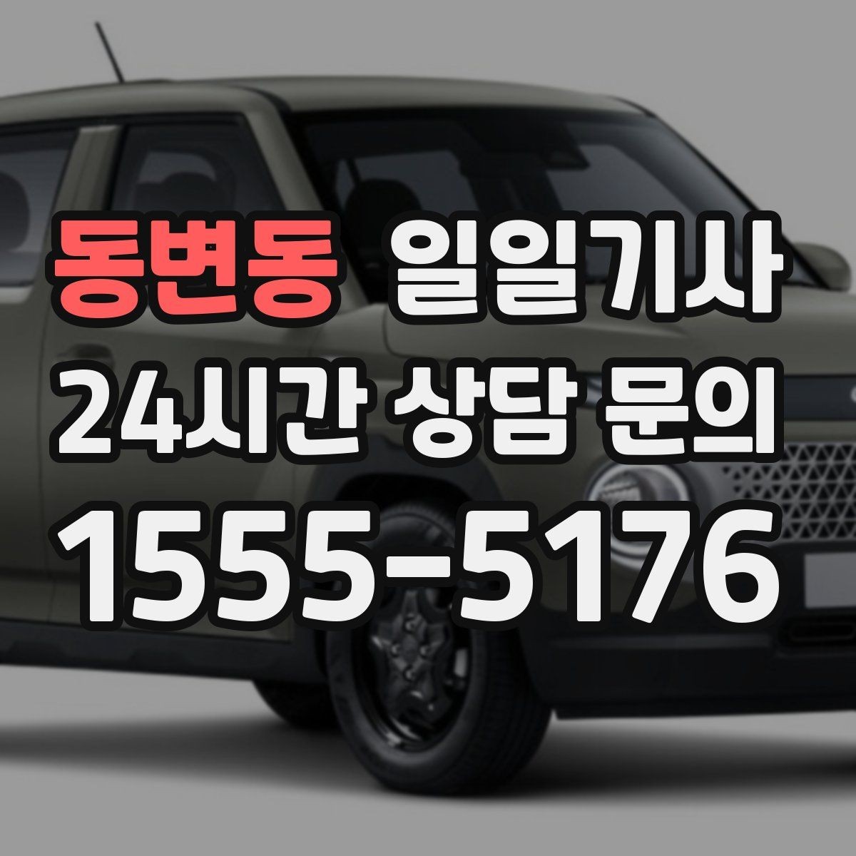 동변동 일일기사 예약 시간 정시에 도착해요