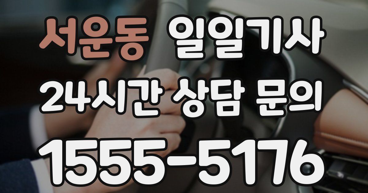 일일대리기사